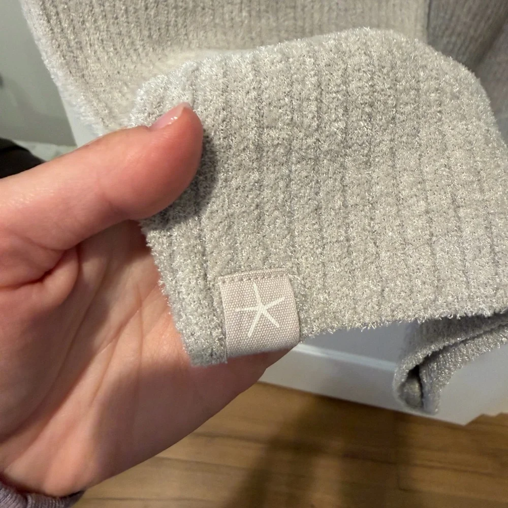 Barefoot Dreams Ribbed Wide-Leg Pants - size Medium - Picture 2 of 7